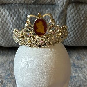 Gold Tiara with Red Belle Cameo